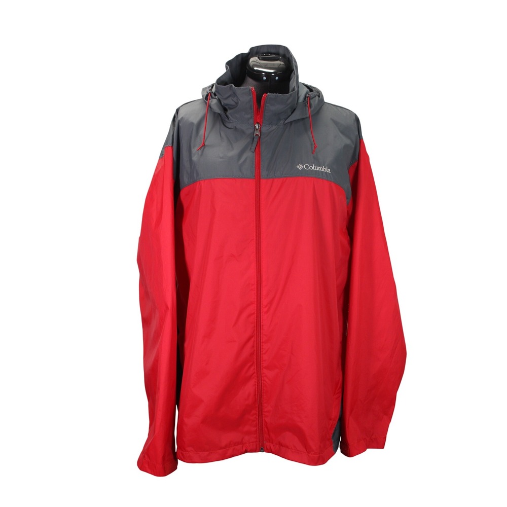 Columbia Glennaker‎ Lake Packable Hood Lightweight Windbreaker Rain Jacket Men's